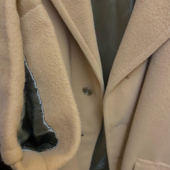 Le Chevron Cashmere Brown Coat - Picture 9 of 11